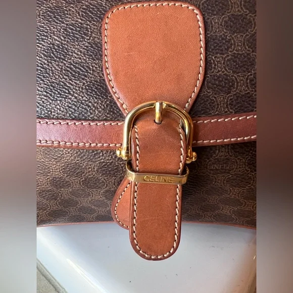 CELINE Vintage Macadam Crossbody Bag - Picture 3 of 15